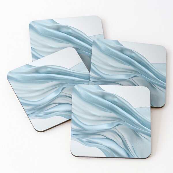 Item preview, Silk fabric in a soft sky blue color designed and sold by oilidesing.