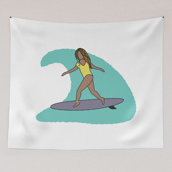 Item preview, Surfer Girl on a Wave designed and sold by derbyks.