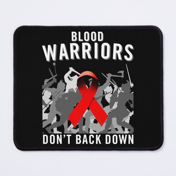 Item preview, Blood Cancer Awareness - Blood Warriors Don't Back Down designed and sold by WGBTee.