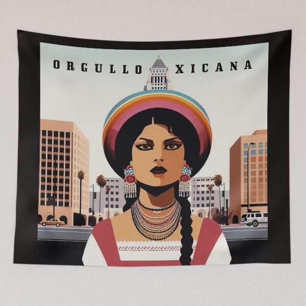 Item preview, Orgullo Xicana 11(with added typography) designed and sold by williamlharvey.