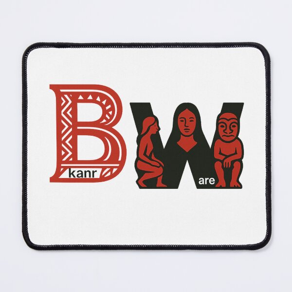 Item preview, BKANR WARE Polynesian Tribal & Cultural Logo – Red & Black Minimalist Design designed and sold by BKANRwear.