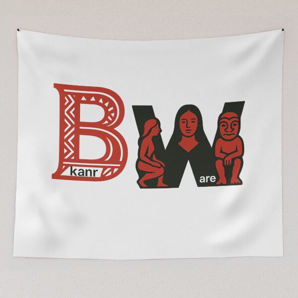 Item preview, BKANR WARE Polynesian Tribal & Cultural Logo – Red & Black Minimalist Design designed and sold by BKANRwear.