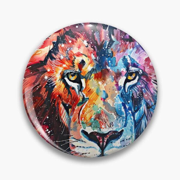 Item preview, Powerful Fantasy Lion Face In Vibrant Bold Colors  designed and sold by DEC02.