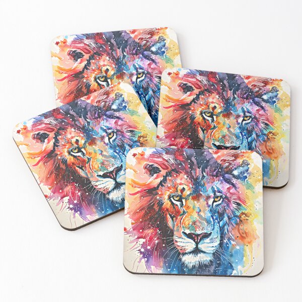 Item preview, Powerful Fantasy Lion Face In Vibrant Bold Colors  designed and sold by DEC02.