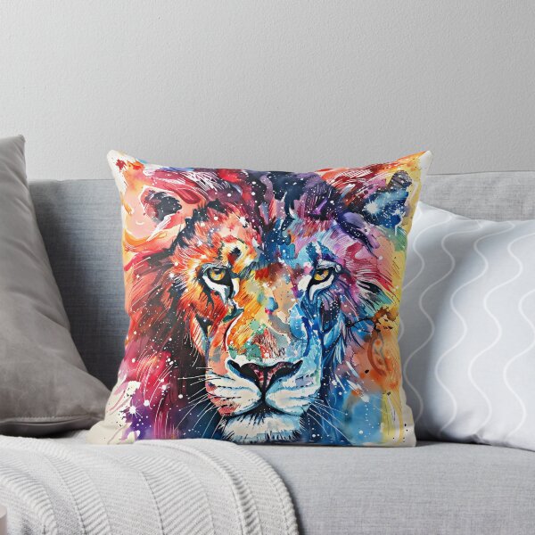 Item preview, Powerful Fantasy Lion Face In Vibrant Bold Colors  designed and sold by DEC02.