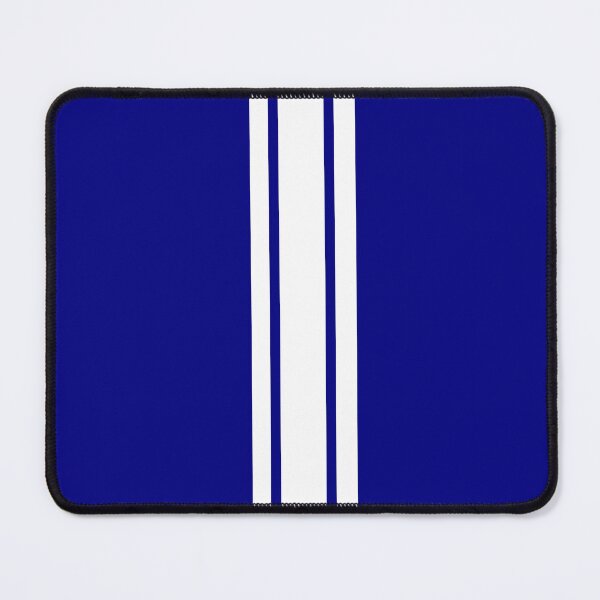Item preview, Single Stripe with 2 Thick Pinstripes (White on Navy Blue) designed and sold by Racing Stripes Only.