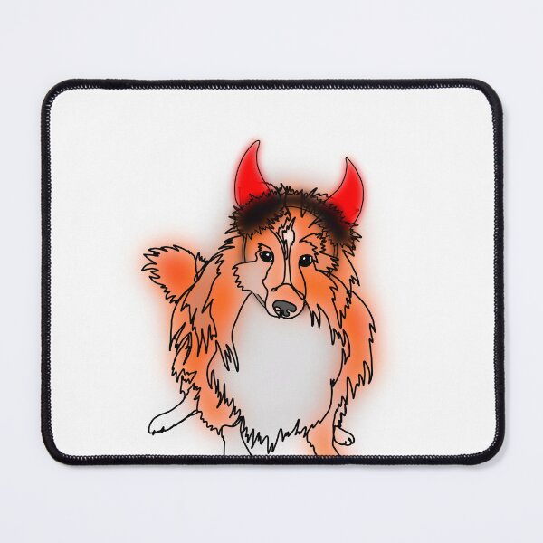 Item preview, Josh the Sheltie Wearing an Devil Horns – animalzinhats designed and sold by Ashley’sAnimalz.