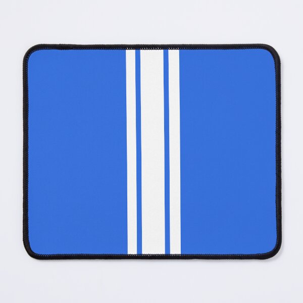 Item preview, Single Stripe with 2 Thick Pinstripes (White on Royal Blue) designed and sold by Racing Stripes Only.
