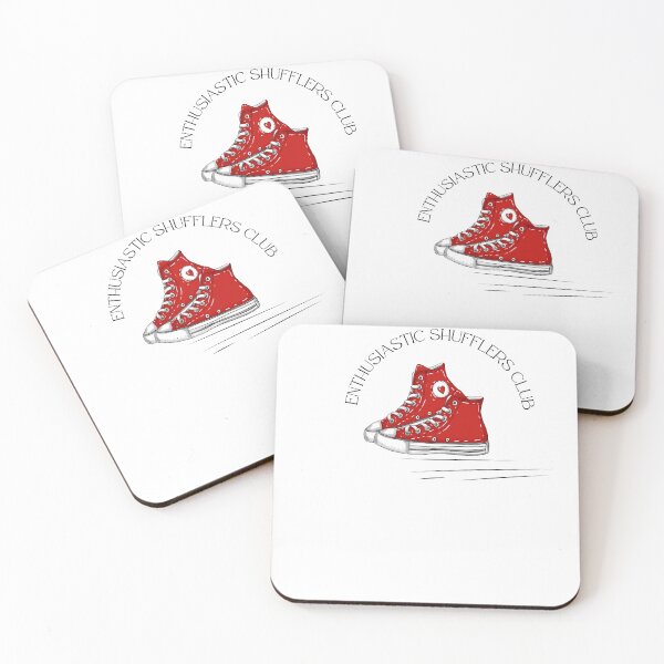 Item preview, Enthusiastic Shufflers Club – Retro Red High-Top Sneakers T-Shirt designed and sold by ChrisArnold.