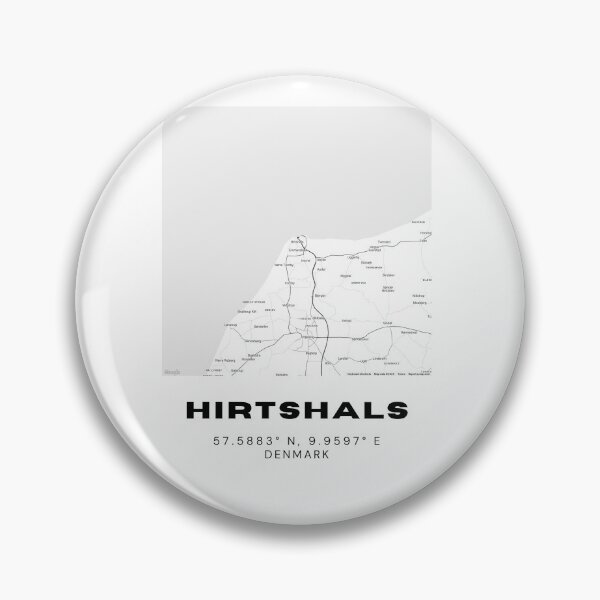 Item preview, Hirtshals Minimalist Denmark Map Print designed and sold by RM-Journey.