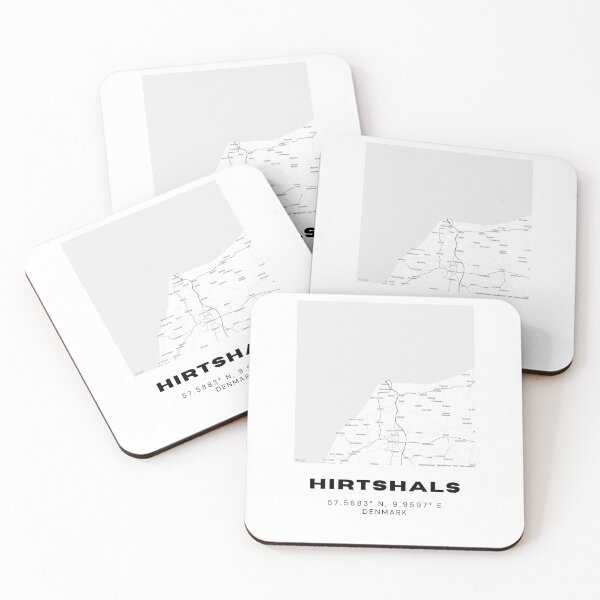 Item preview, Hirtshals Minimalist Denmark Map Print designed and sold by RM-Journey.