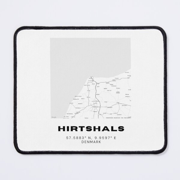 Item preview, Hirtshals Minimalist Denmark Map Print designed and sold by RM-Journey.