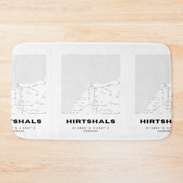 Item preview, Hirtshals Minimalist Denmark Map Print designed and sold by RM-Journey.