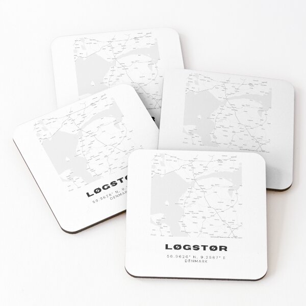 Item preview, Løgstør Minimal Denmark Map  designed and sold by RM-Journey.