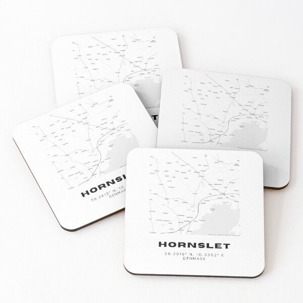 Item preview, Hornslet Minimalist Denmark Town Map designed and sold by RM-Journey.