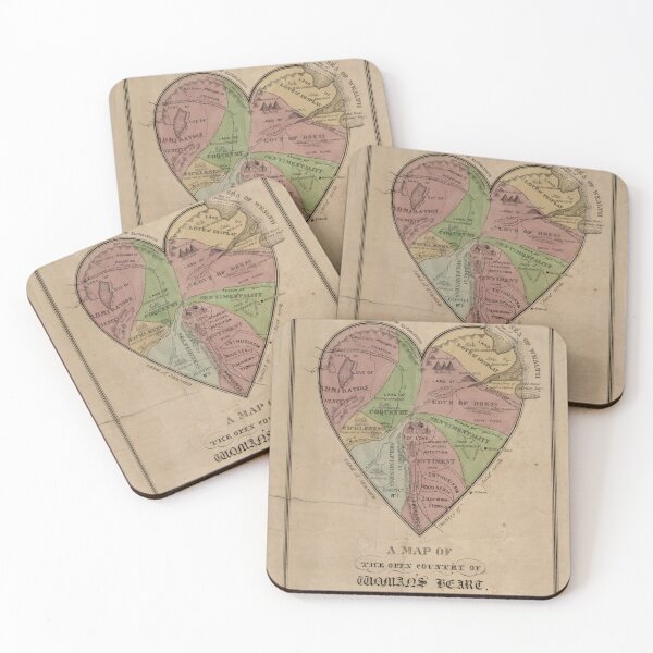 Item preview, Map of a woman's heart designed and sold by generalbonkers.