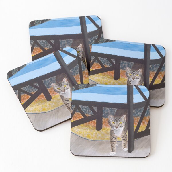 Item preview, Tabby Cat Emerging  designed and sold by DoodleArtsShop.