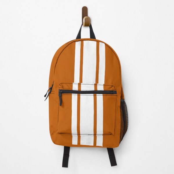 Item preview, Single Stripe with 2 Thick Pinstripes (White on Burnt Orange) designed and sold by Racing Stripes Only.