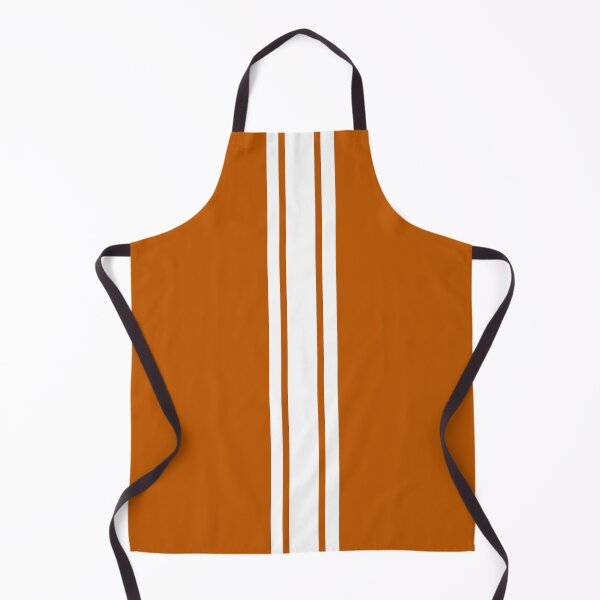 Item preview, Single Stripe with 2 Thick Pinstripes (White on Burnt Orange) designed and sold by Racing Stripes Only.