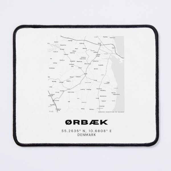 Item preview, Ørbæk Minimalist Denmark Map Print designed and sold by RM-Journey.