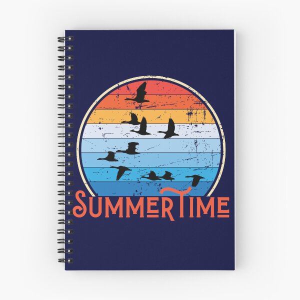 Item preview, Summertime. Wild Geese Heading to a Warmer Place. Retro Stripes designed and sold by AfricaSkyBlue.