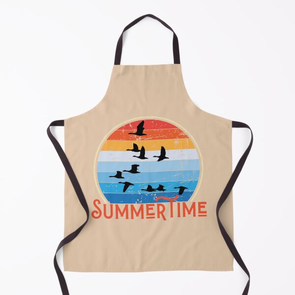 Item preview, Summertime. Wild Geese Heading to a Warmer Place. Retro Stripes designed and sold by AfricaSkyBlue.
