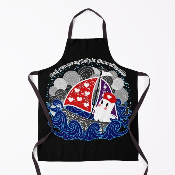 Item preview, Cute ghost nurse sailing through gray sky and choppy waves designed and sold by Almitanursa.