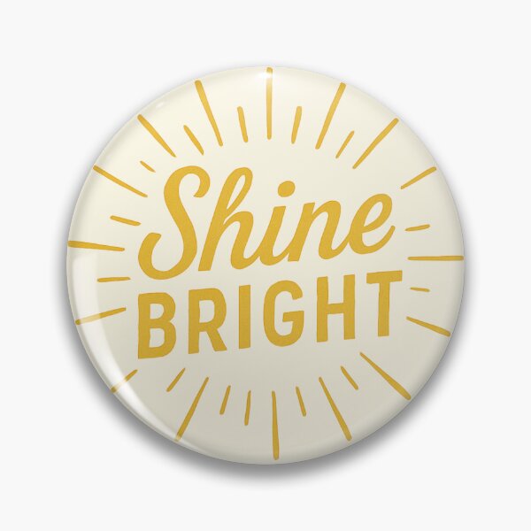 Aperçu de l'œuvre Shine Bright – Typographie motivante et ensoleillée pour une ambiance positive créée et vendue par Quiet Power Co..