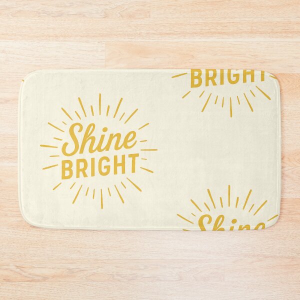 Item preview, Shine Bright – Motivational Sunshine Typography Art for Positive Vibes designed and sold by Quiet Power Co..