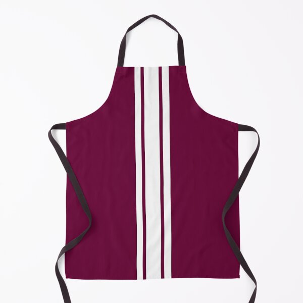 Item preview, Single Stripe with 2 Thick Pinstripes (White on Burgundy) designed and sold by Racing Stripes Only.