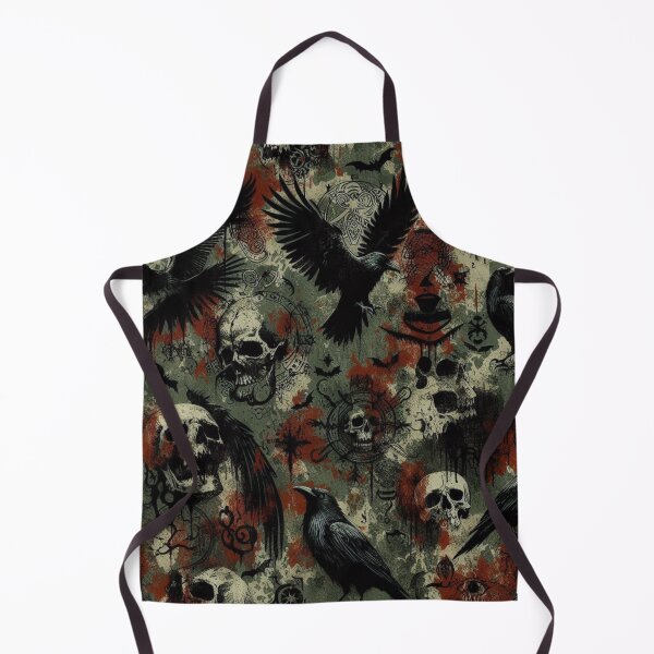 Item preview, Covenant of Camouflage: Ravens and Skulls designed and sold by Woven-myth.