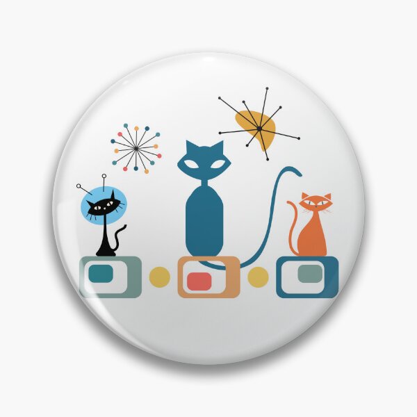 Item preview, Mid-Century Modern Cats – Retro Atomic Space Age T-Shirt designed and sold by ChrisArnold.