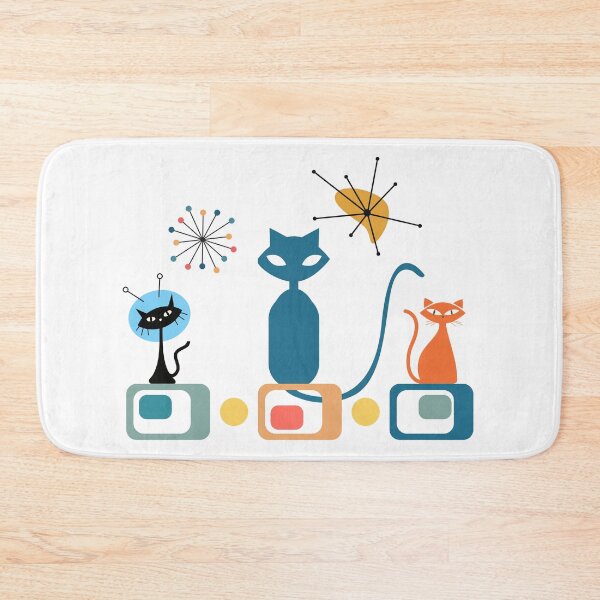 Item preview, Mid-Century Modern Cats – Retro Atomic Space Age T-Shirt designed and sold by ChrisArnold.