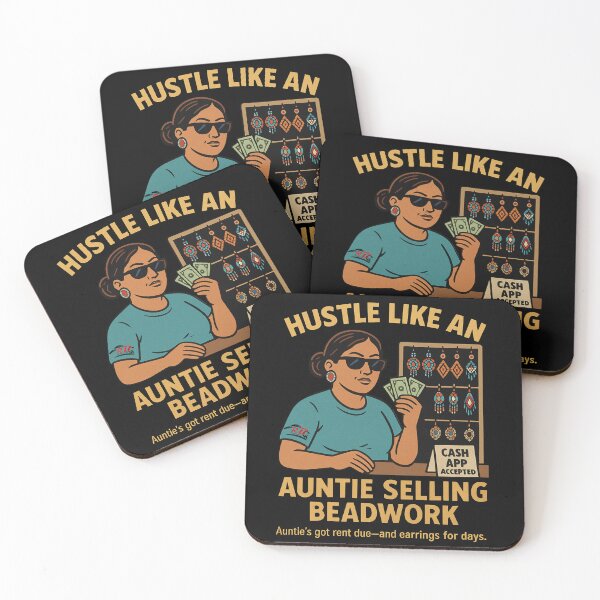 Item preview, Hustle Like an Auntie designed and sold by RBC-Native.