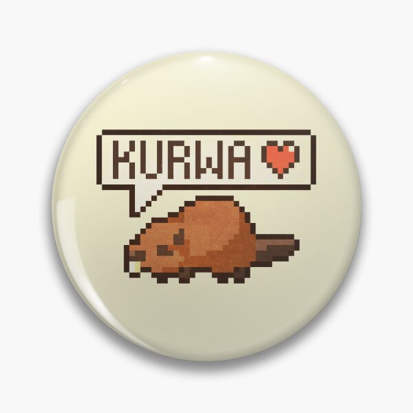 Item preview, Bober Kurwa Pixel Art – Funny Polish Meme designed and sold by PixelDrukiPL.