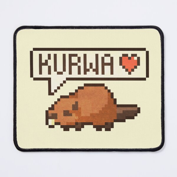 Item preview, Bober Kurwa Pixel Art – Funny Polish Meme designed and sold by PixelDrukiPL.