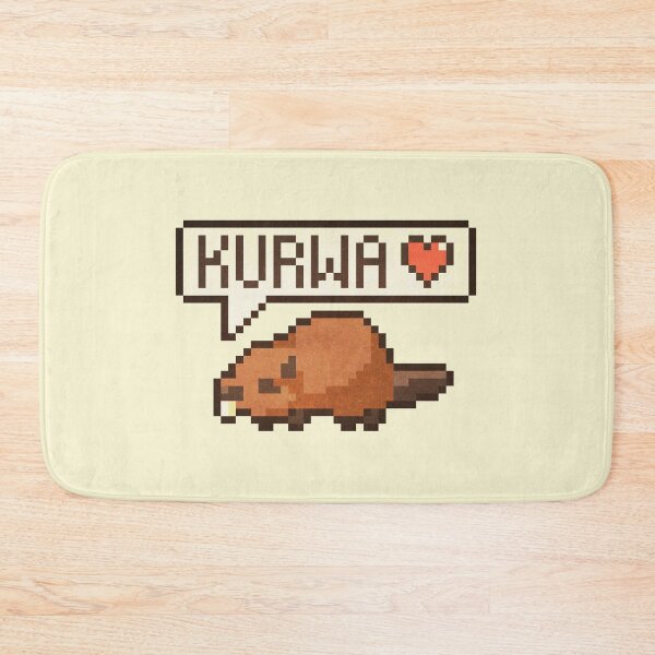 Item preview, Bober Kurwa Pixel Art – Funny Polish Meme designed and sold by PixelDrukiPL.