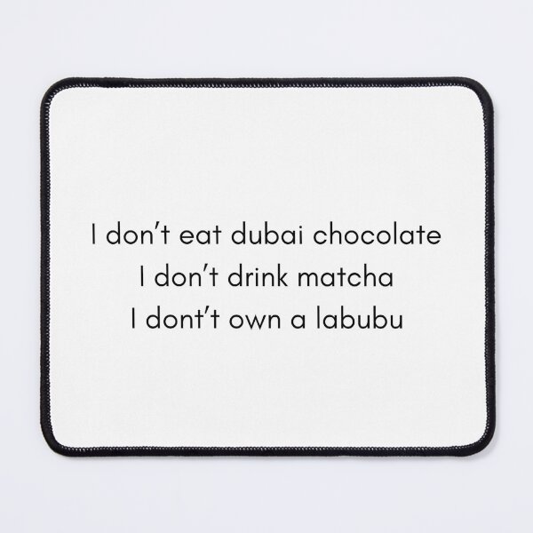 Item preview, Dubai chocolate matcha labubu hater designed and sold by M-and-W.