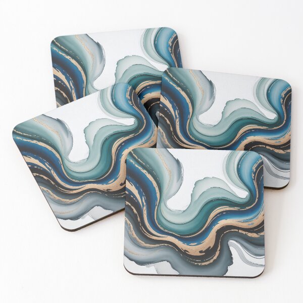 Item preview, Submerged Silence, Inky Depth Abstraction designed and sold by EasyTees4u.