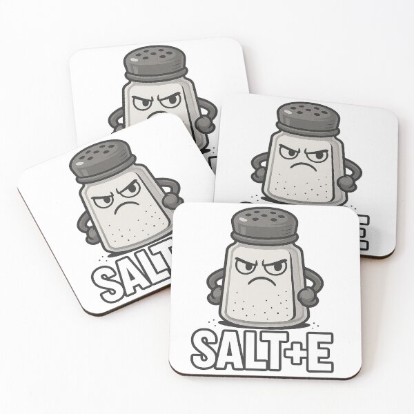 Item preview, SALT + E – Angry Salt Shaker Funny Attitude Cartoon designed and sold by Flash Stop.