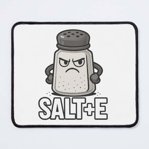 Item preview, SALT + E – Angry Salt Shaker Funny Attitude Cartoon designed and sold by Flash Stop.