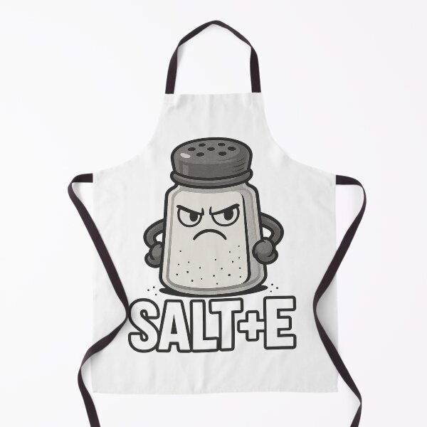 Item preview, SALT + E – Angry Salt Shaker Funny Attitude Cartoon designed and sold by Flash Stop.
