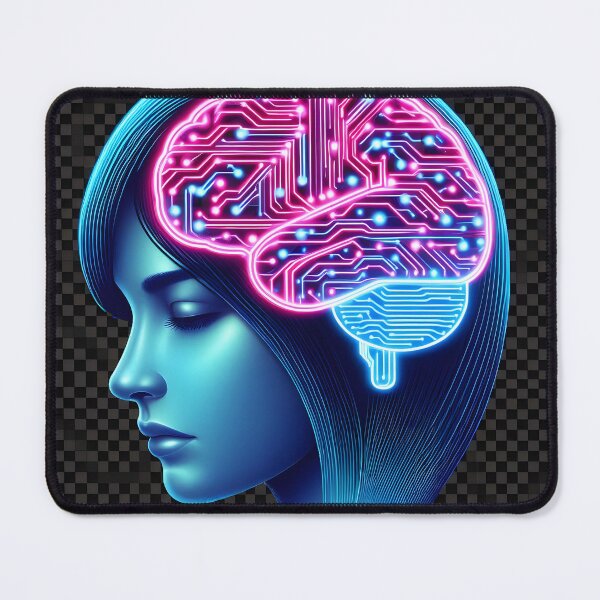 Item preview, Cyberpunk Brain with Circuit Lines designed and sold by JokesterTV777.