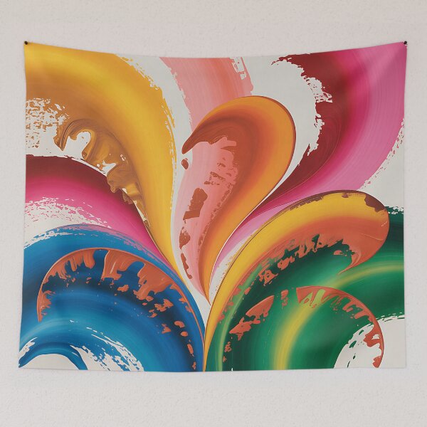 Item preview, Heatwave Bloom, Bold Painterly Abstract designed and sold by EasyTees4u.