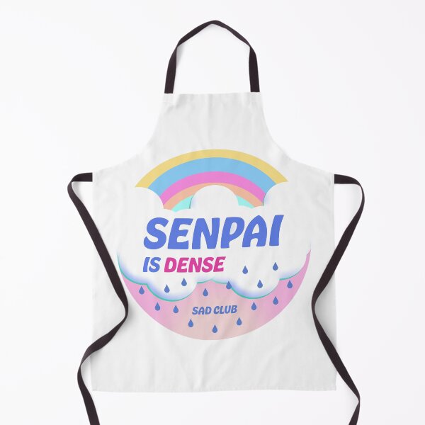 Item preview, Senpai is dense sad club designed and sold by Deathoftheself.