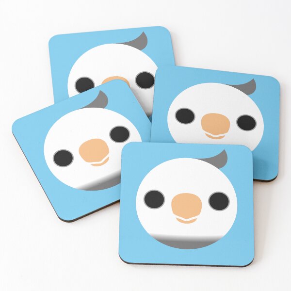 Item preview, The face of a white-faced pied male cockatiel designed and sold by INKOYADO.