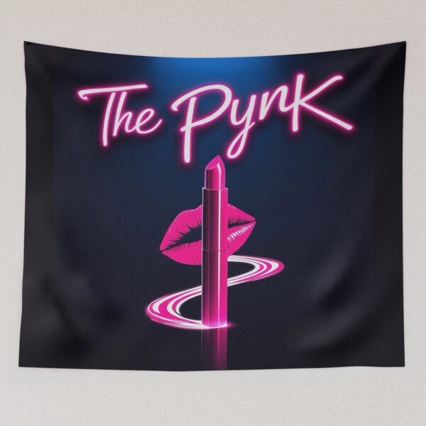 Item preview, Pynk Neon Glow – Lipstick and Kiss Mark Nightclub Art designed and sold by jelonkaa.