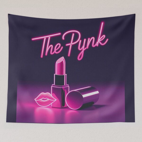 Item preview, Pynk Neon Lipstick – Glam Nightlife Minimalist Art designed and sold by jelonkaa.