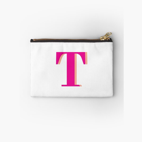 Item preview, Letter T in hot pink – Cute Alphabet Initial Monogram Design designed and sold by Artbymonika.