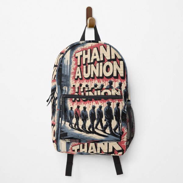 Item preview, Thank a Union – Bold Labor Rights Street Art Design designed and sold by InspiredCreatives.
